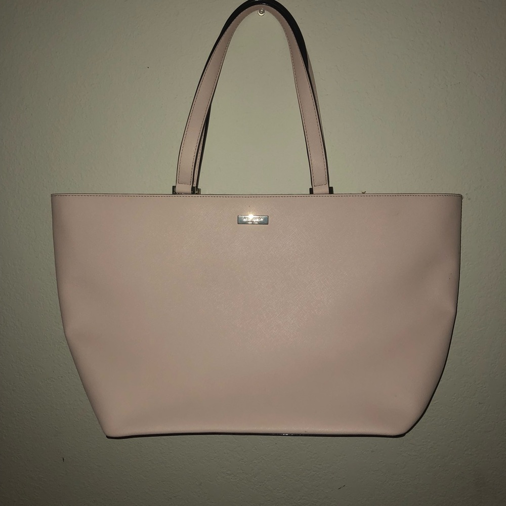 baby pink kate spade tote bag